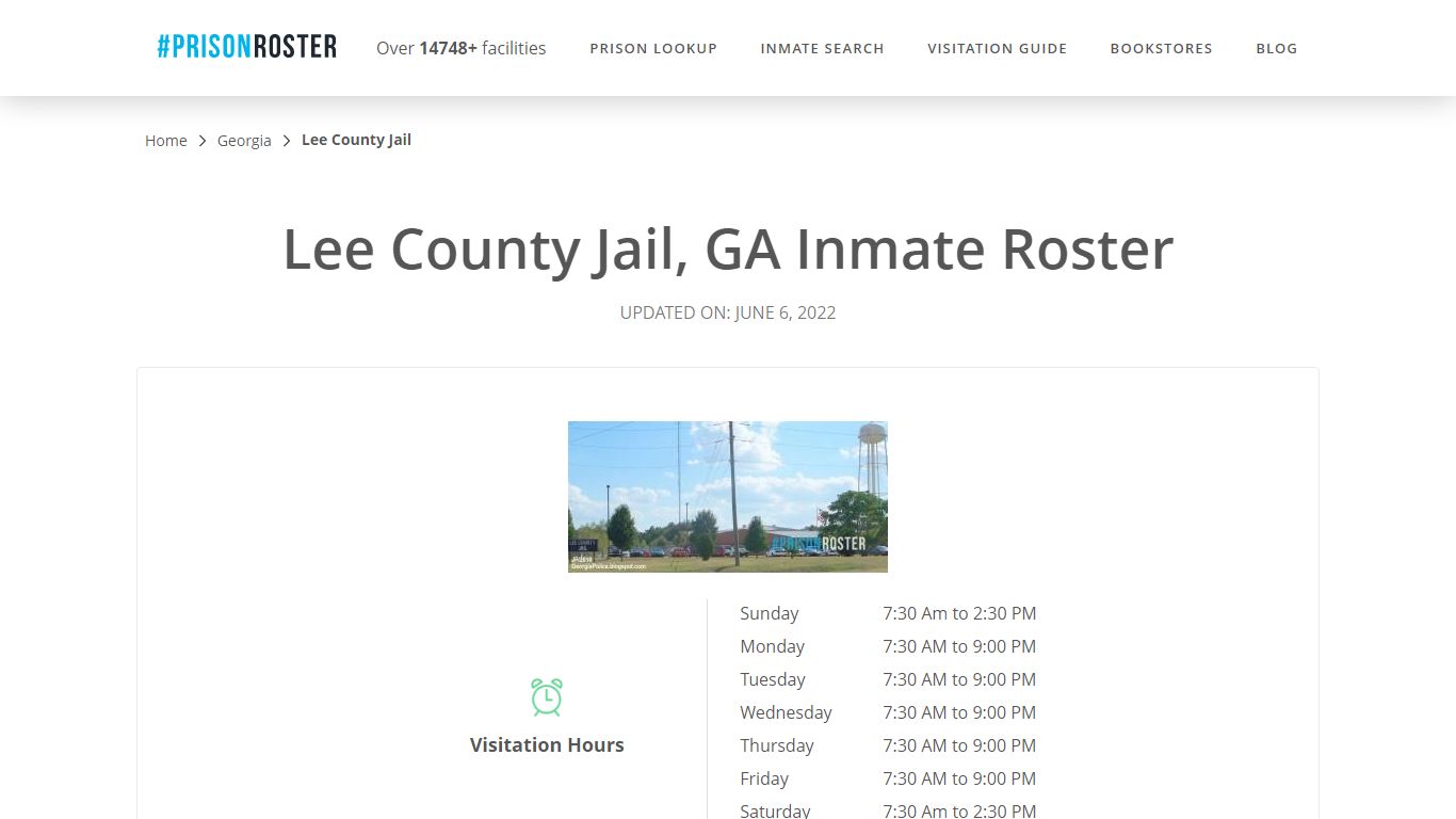 Lee County Jail, GA Inmate Roster